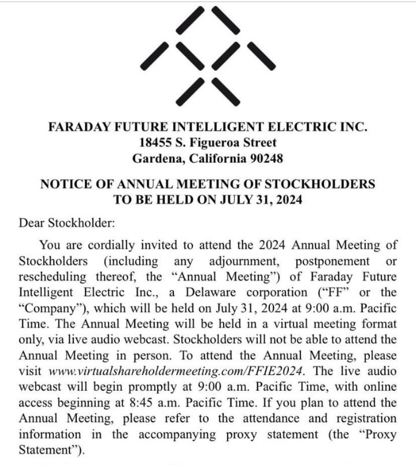 $Faraday Future Intelligent Electric Inc. (FFIE.US)$