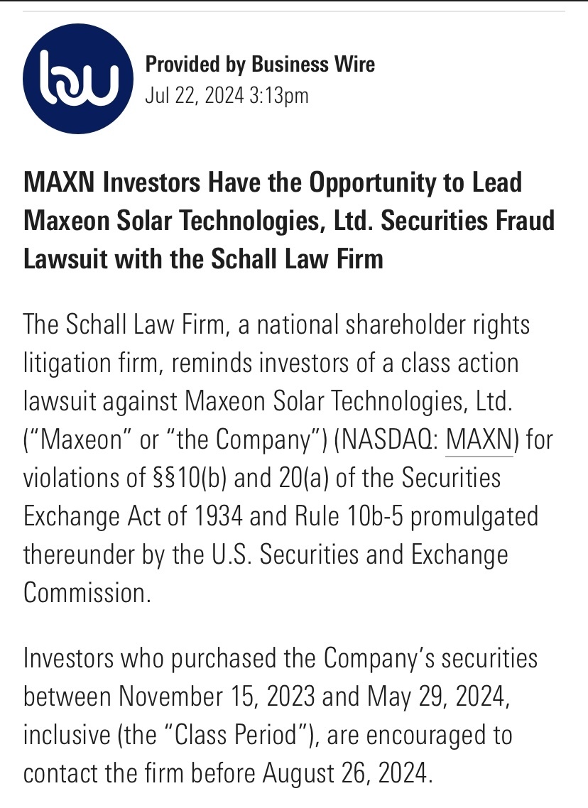 $Maxeon Solar Technologies (MAXN.US)$