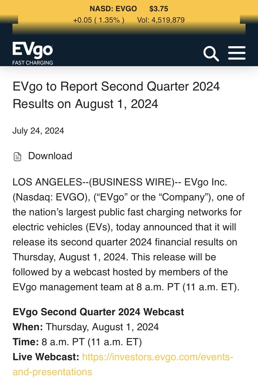 $EVgo Inc (EVGO.US)$