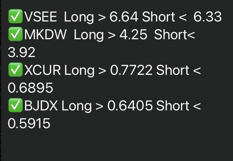 8/2/24自选列表🚨🚨🚨🚨 $VSee Health (VSEE.US)$$MKDWELL Tech (MKDW.US)$$Exicure (XCUR.US)$$Bluejay Diagnostics (BJDX.US)$ 📊⚡️📊