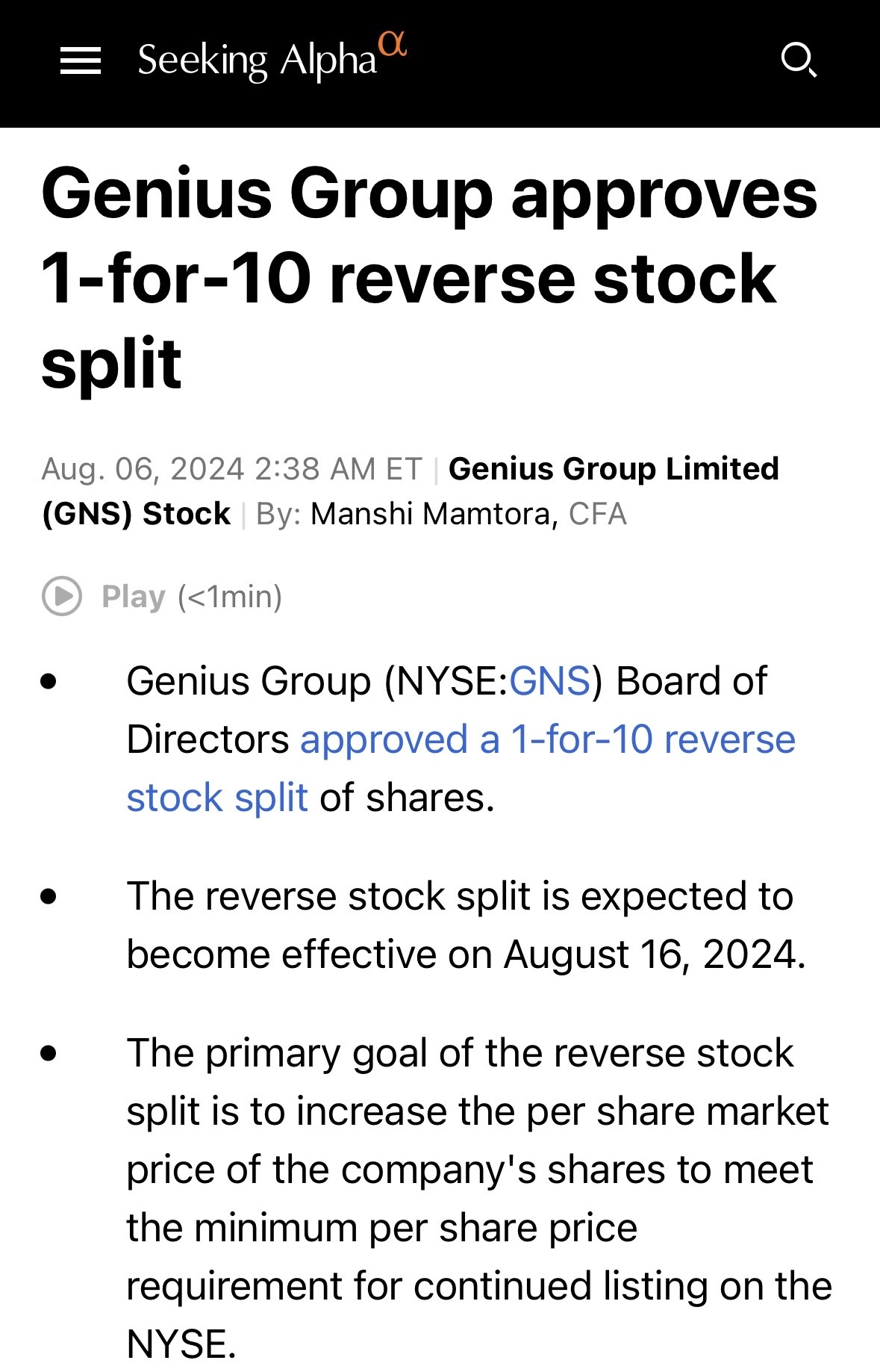 $Genius Group (GNS.US)$