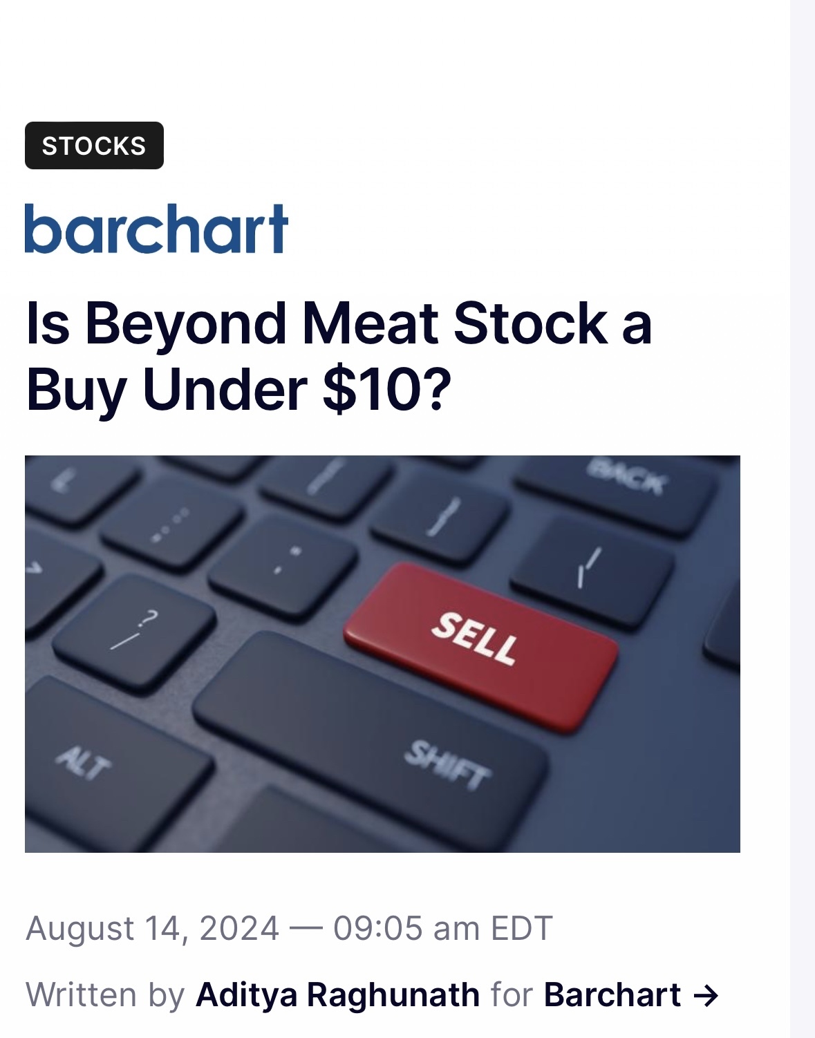 $Beyond Meat (BYND.US)$