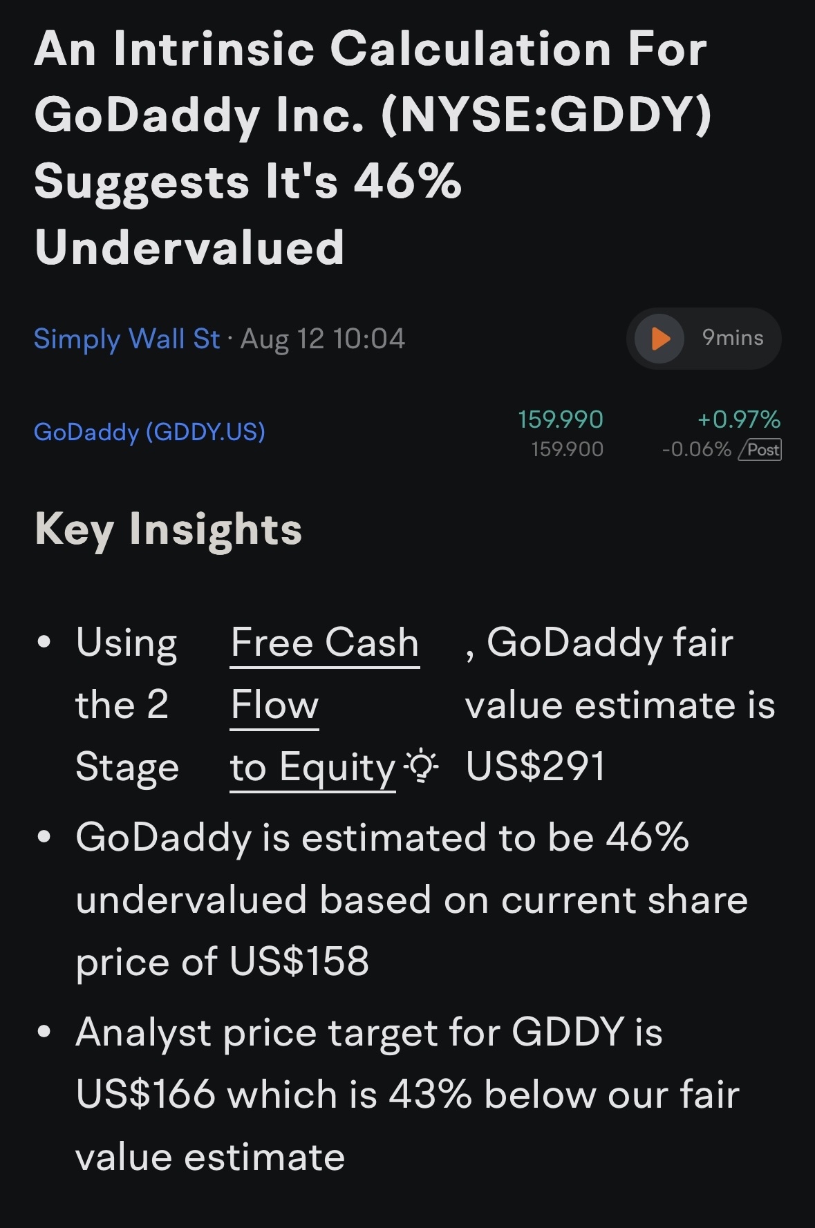 $GoDaddy (GDDY.US)$