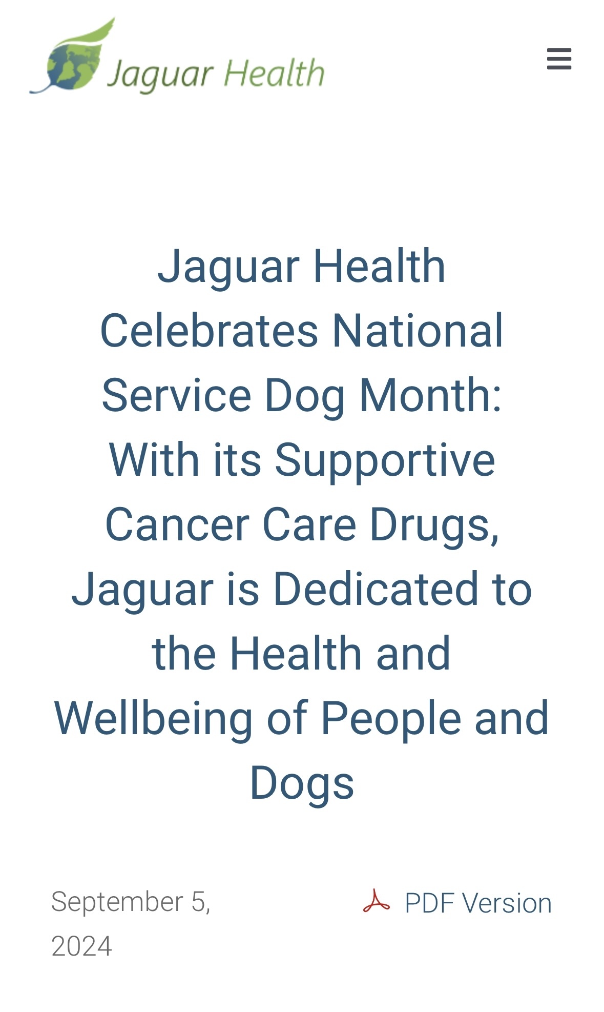 $Jaguar Health (JAGX.US)$