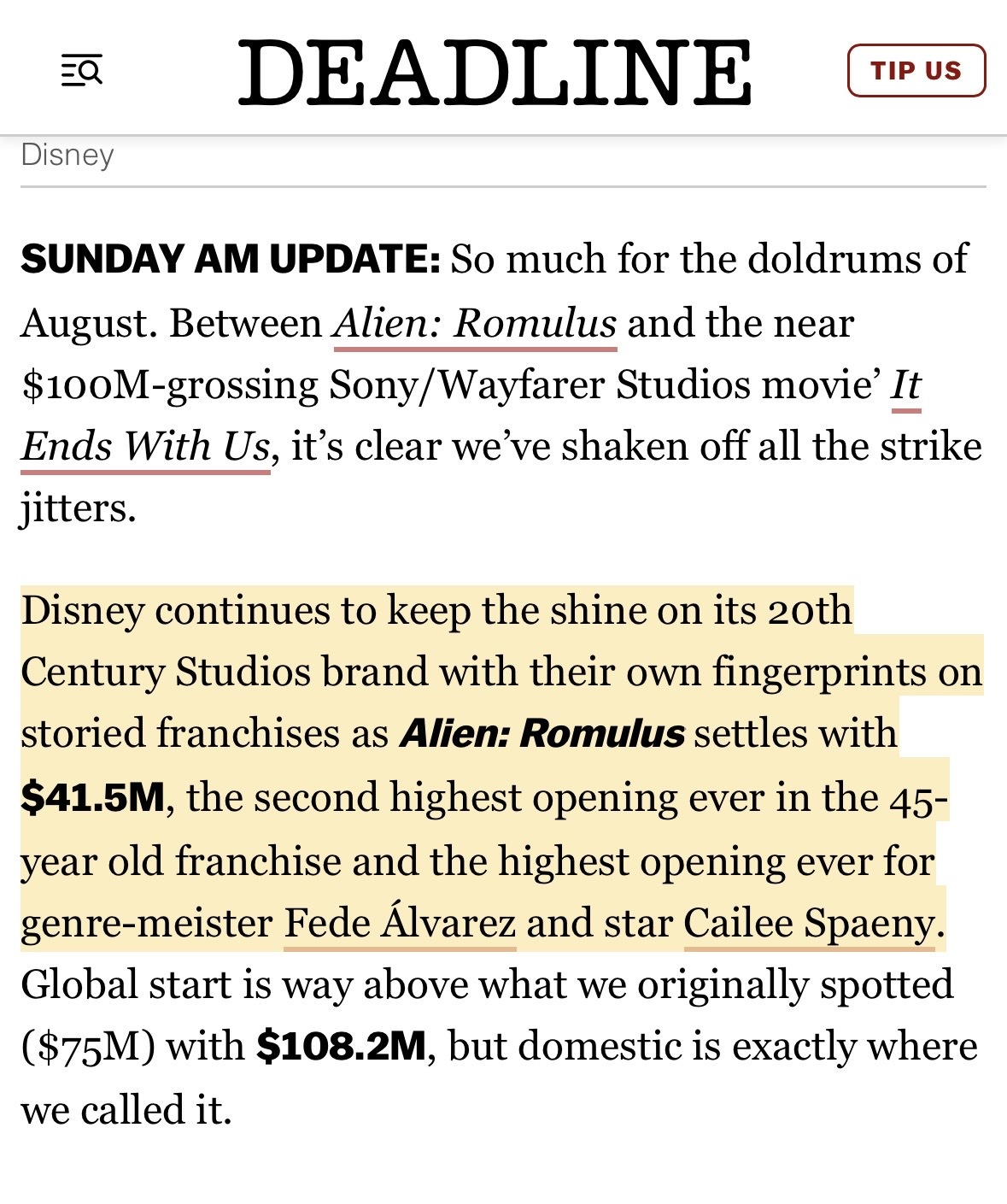 $Disney (DIS.US)$$AMC Entertainment (AMC.US)$