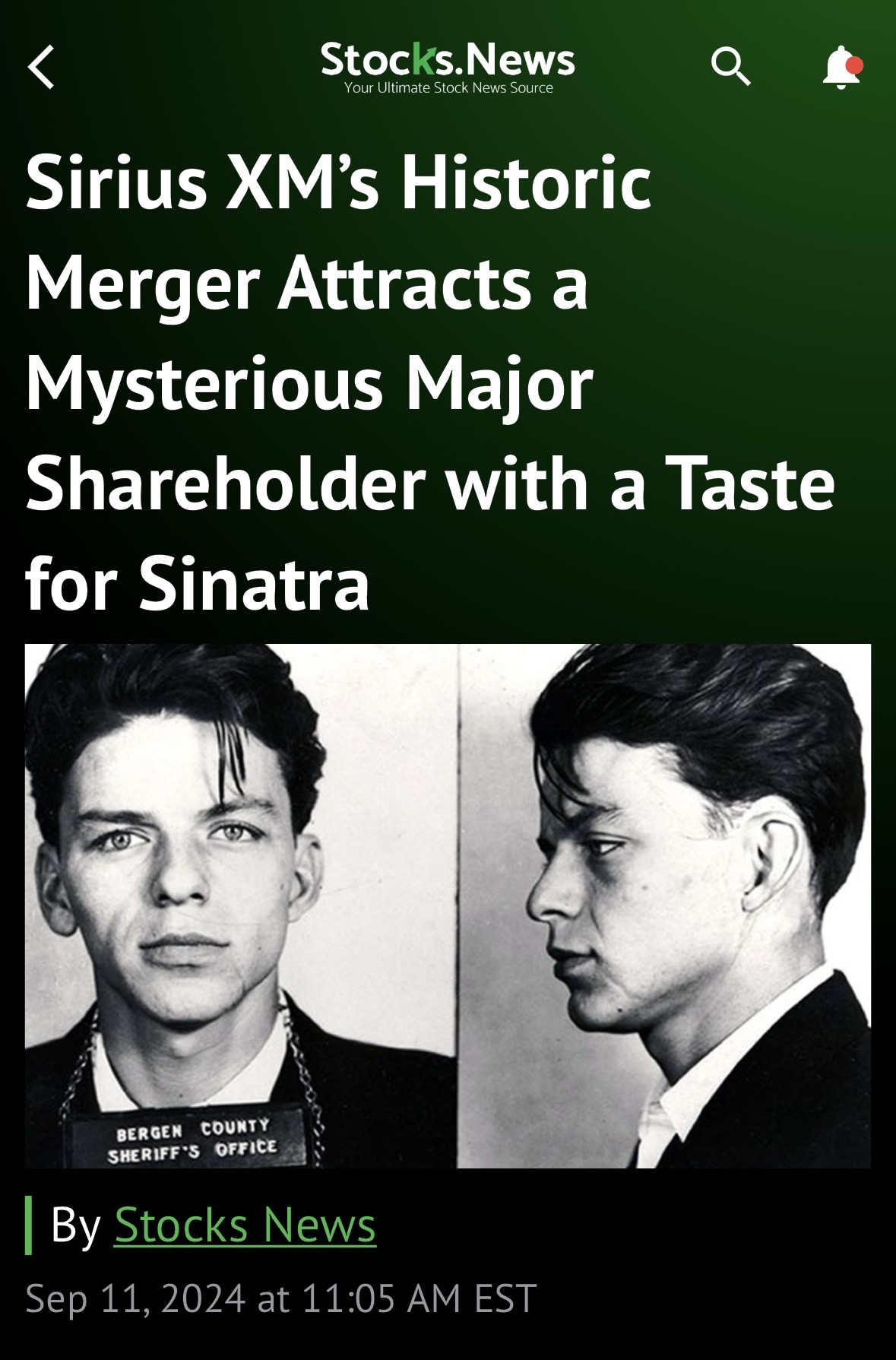 Maybe?? Maybe this mugshot is public domain and if it is it’s the only Sinatra that is. If you know? You know his camp is brutal.