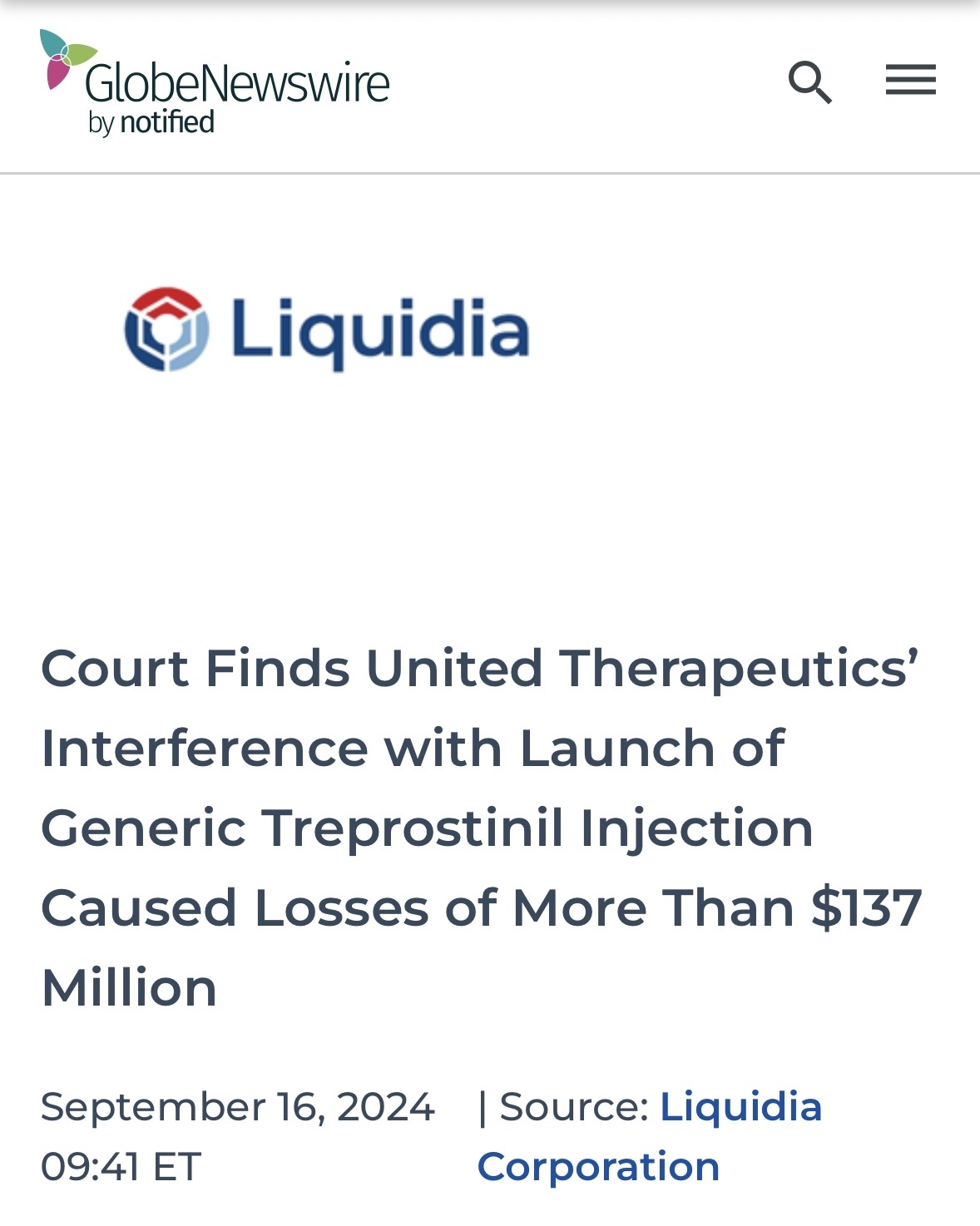 $Liquidia (LQDA.US)$