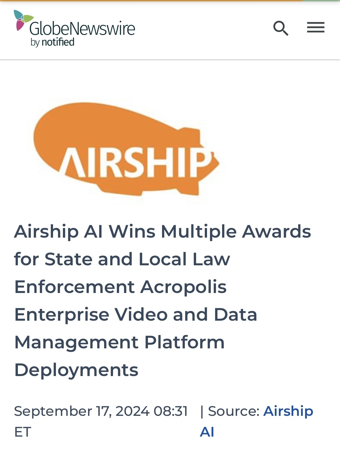 $Airship AI (AISP.US)$