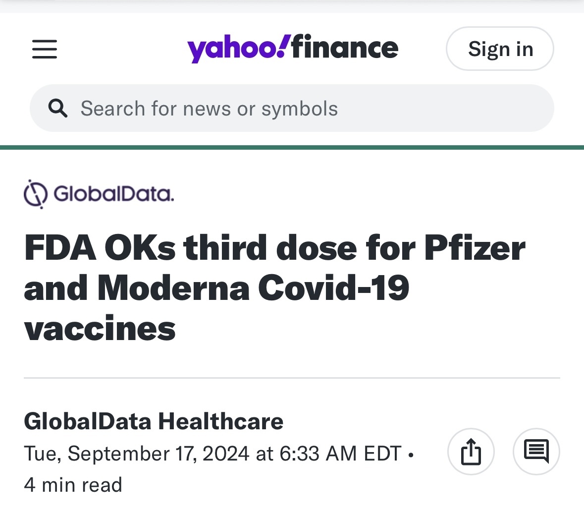 $Pfizer (PFE.US)$$Moderna (MRNA.US)$