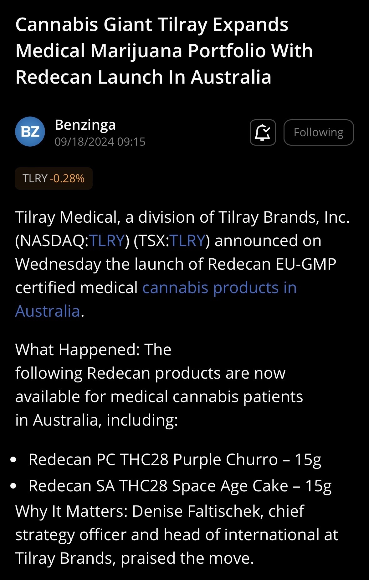 $Tilray Brands (TLRY.US)$