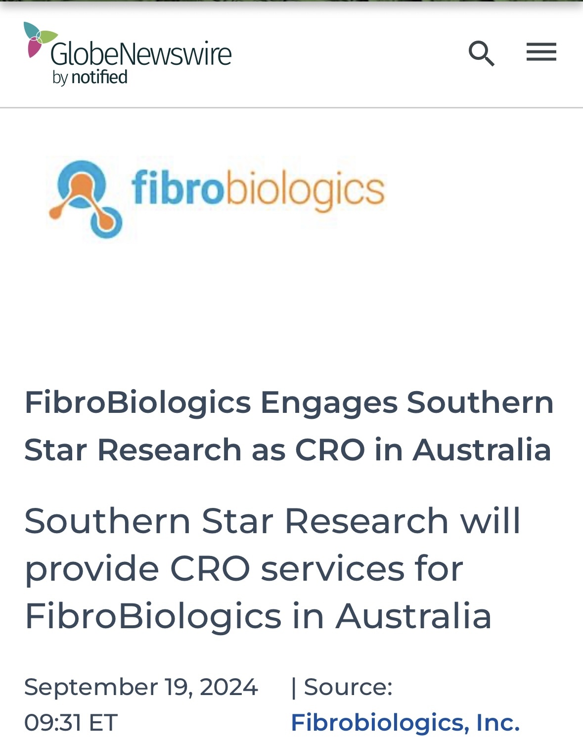 $FibroBiologics (FBLG.US)$