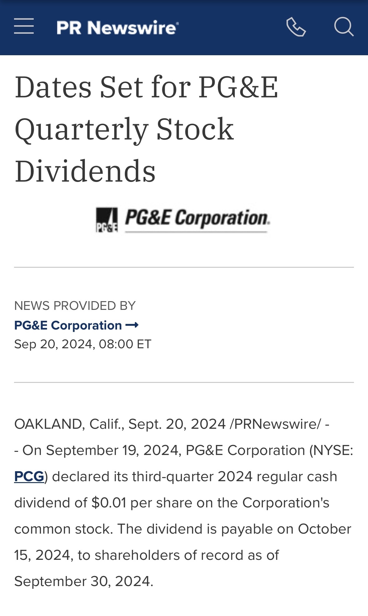 $PG&E Corp (PCG.US)$