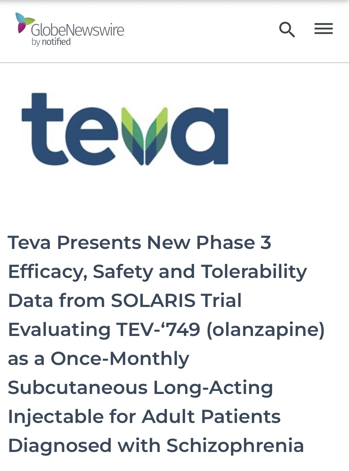 $Teva Pharmaceutical Industries (TEVA.US)$