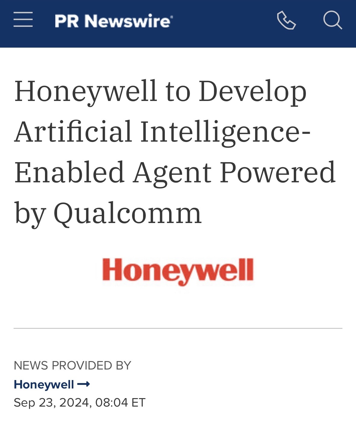 $Honeywell (HON.US)$