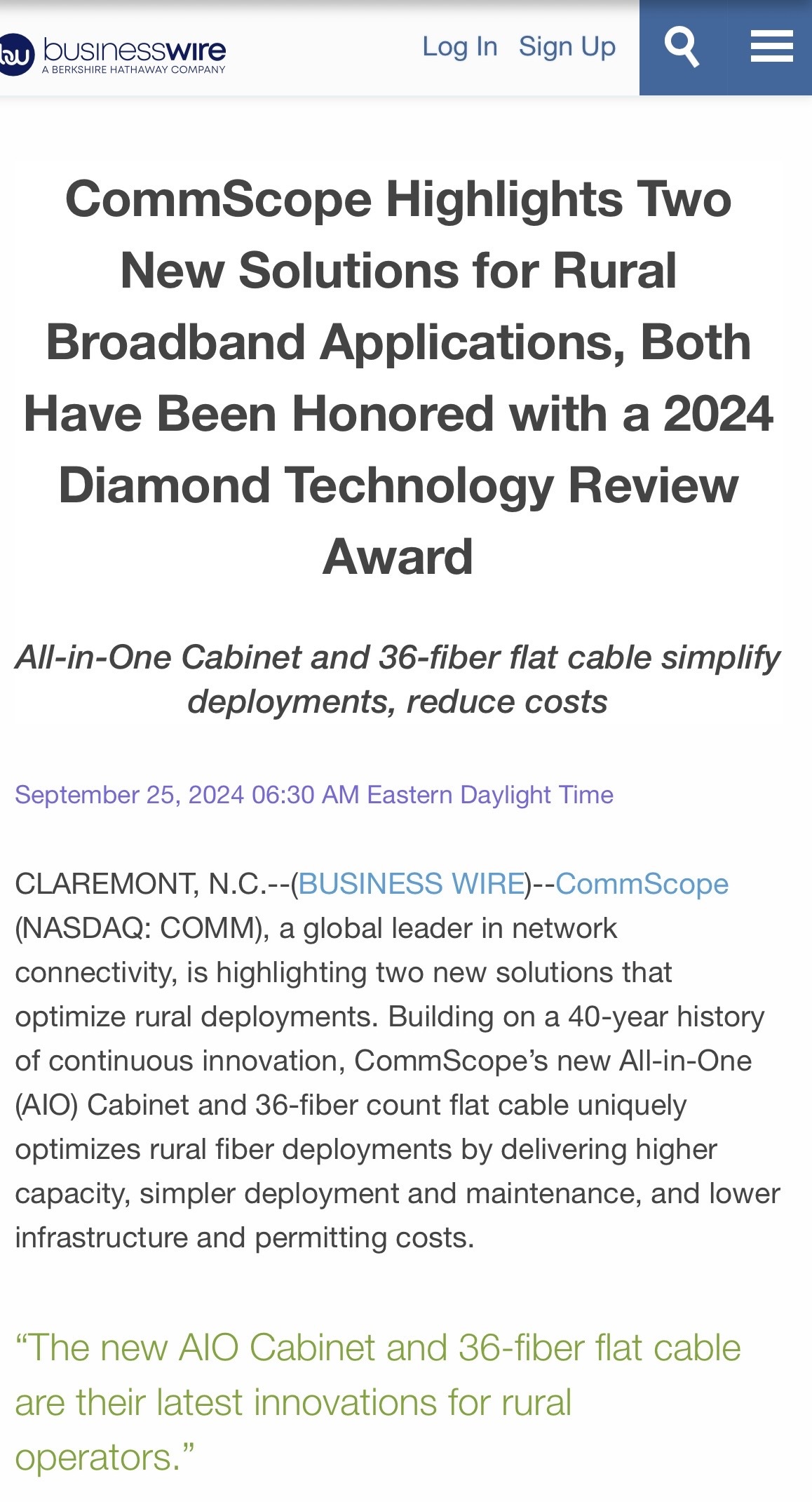 $CommScope (COMM.US)$