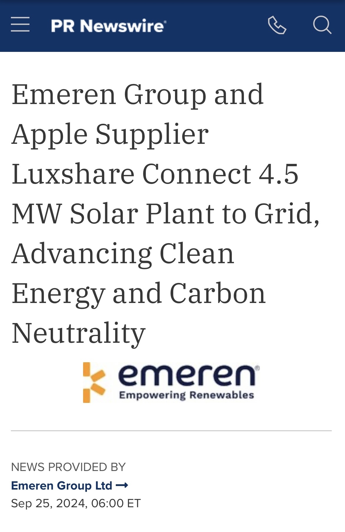 $Emeren Group (SOL.US)$