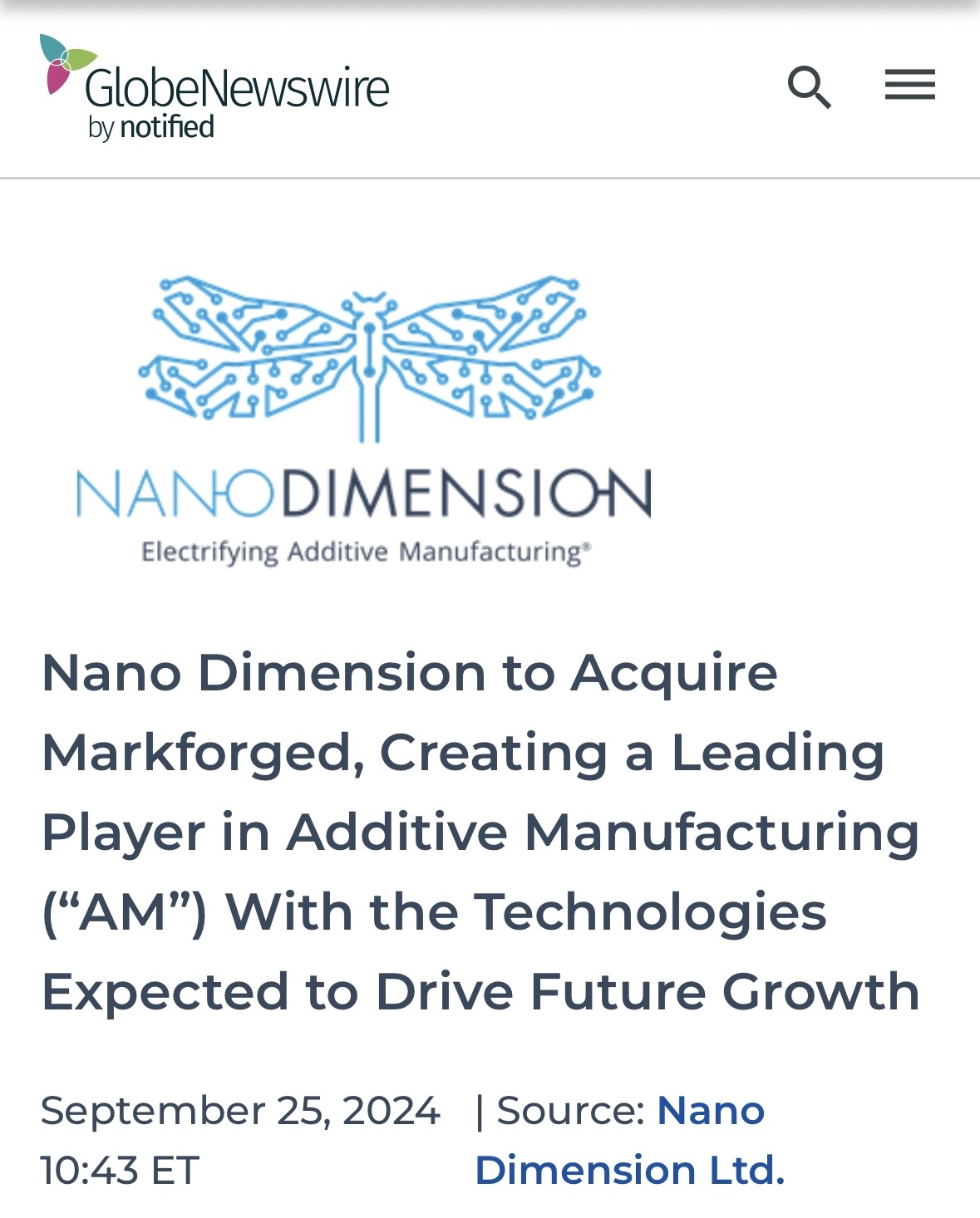 $Nano Dimension (NNDM.US)$