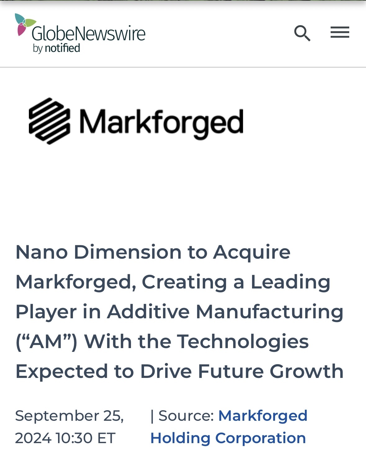 $Markforged (MKFG.US)$