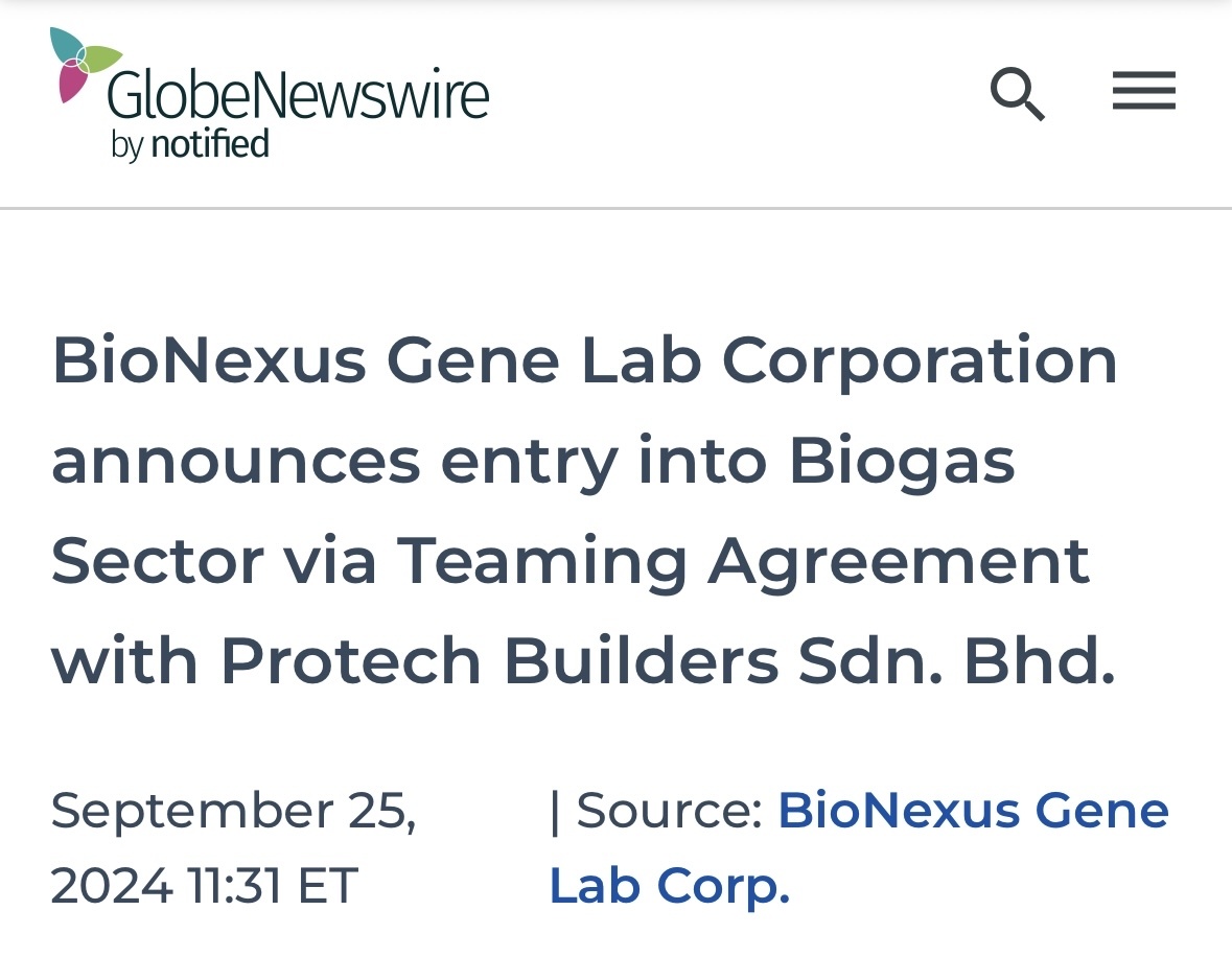 $BioNexus Gene Lab (BGLC.US)$