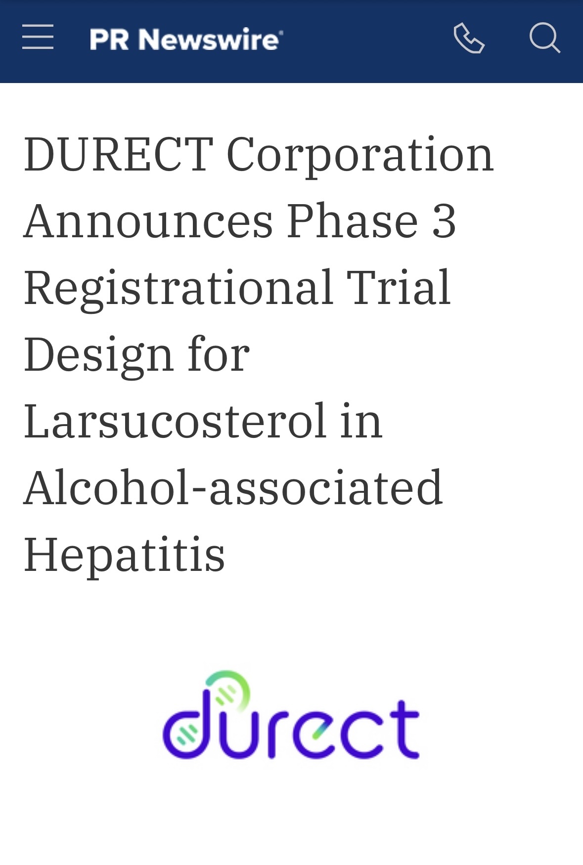 $Durect (DRRX.US)$