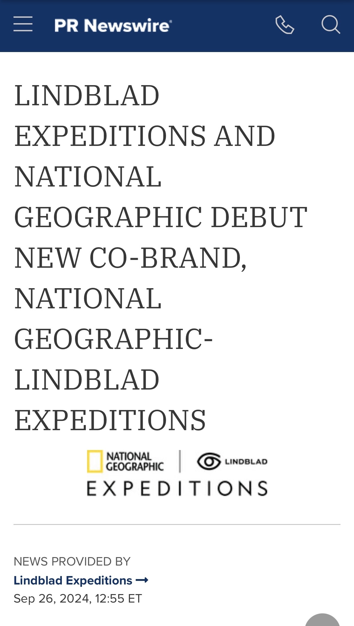 $Lindblad Expeditions (LIND.US)$