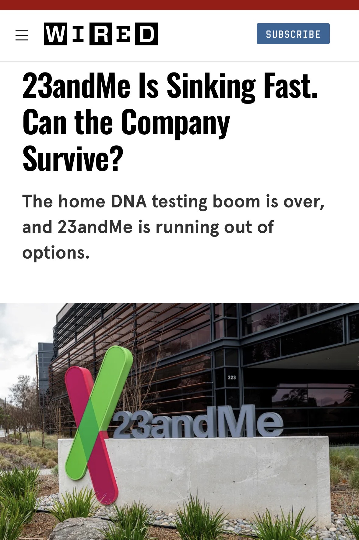 23andMe Is Sinking Fast. Can the Company Survive?