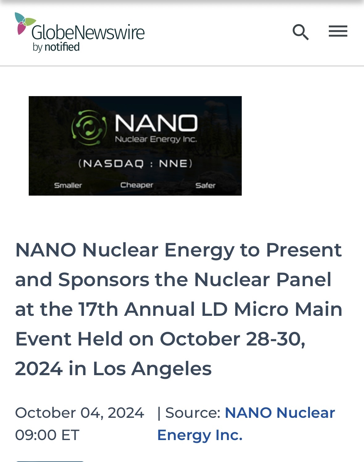 ☢️⚡️☢️⚡️ NANO 资讯。