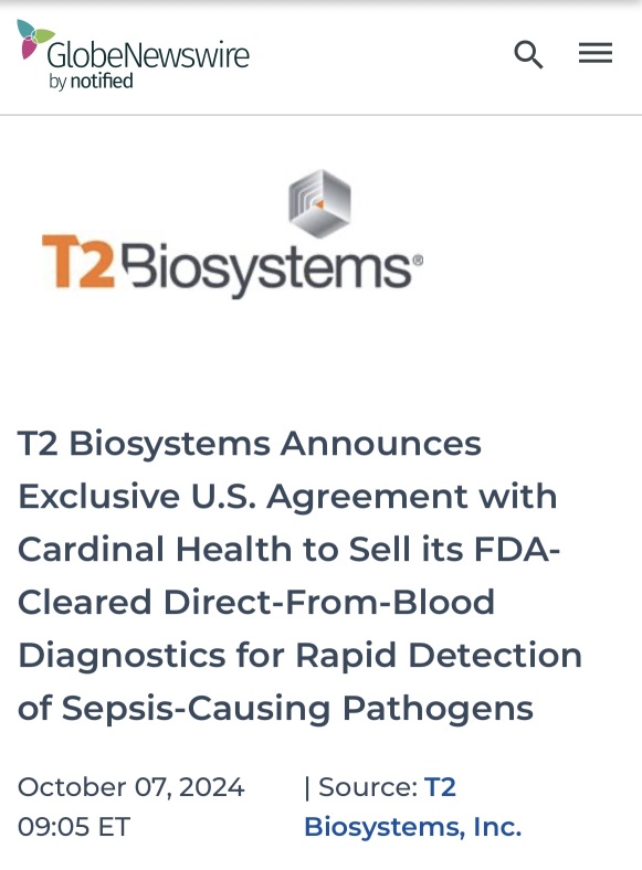 t2 biosystems。