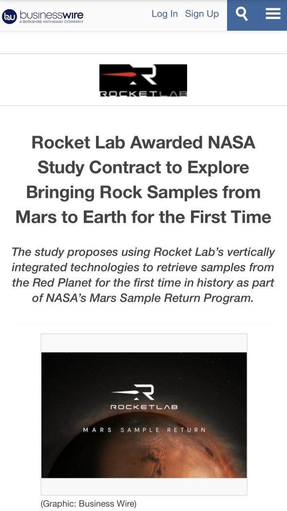 Rocket Lab, News!!