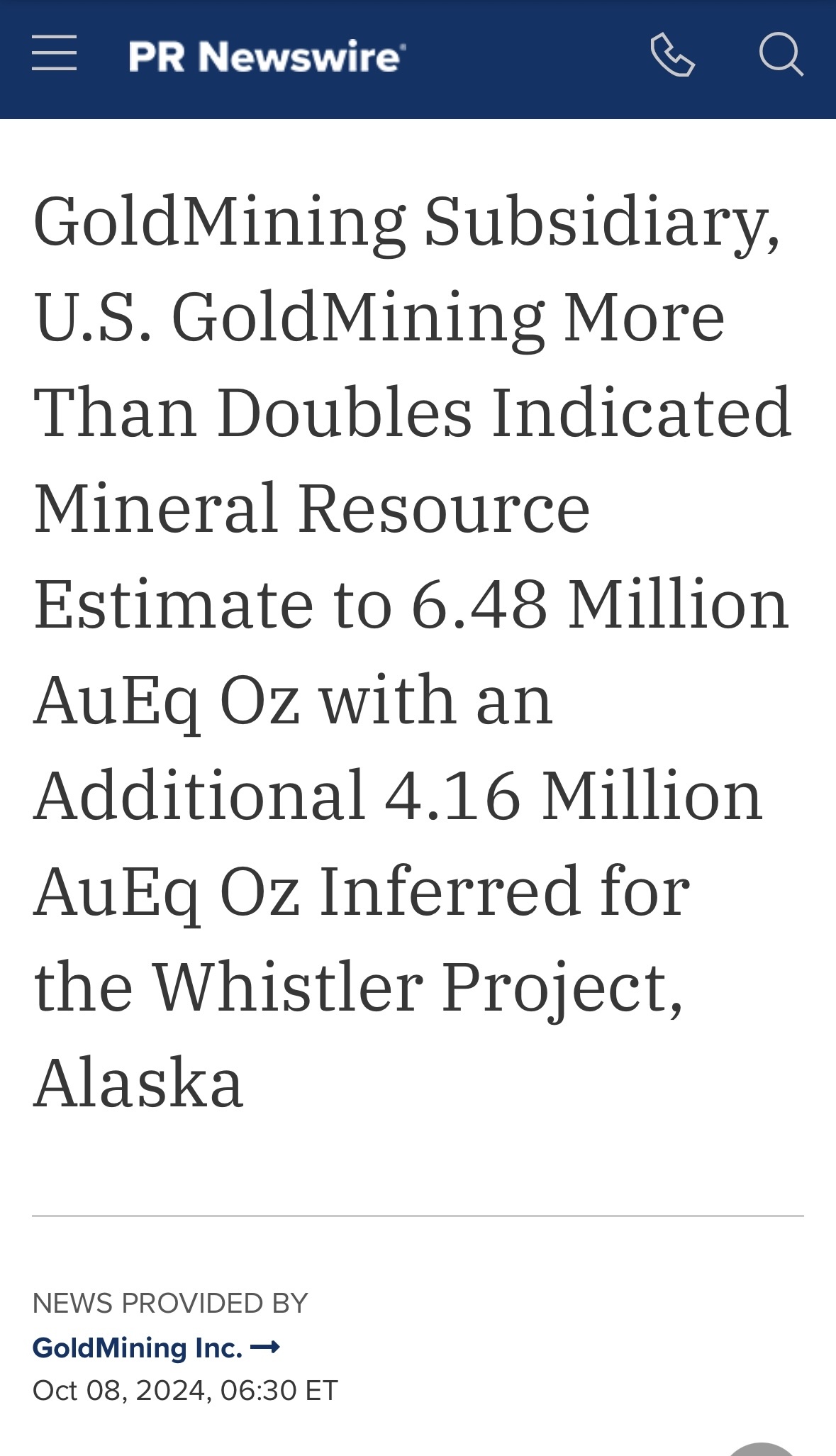 $GoldMining (GLDG.US)$