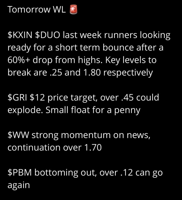 🚨 10/9/24 jj’s Watchlist. 🚨 *not financial advice*