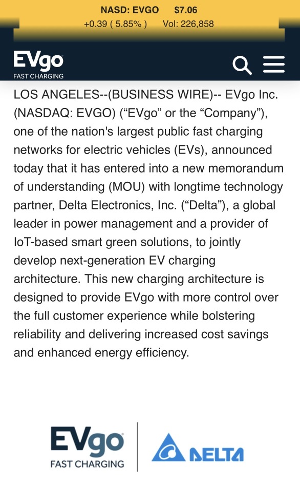 $EVgo News. 🪫🔋🪫🔋🪫🔋