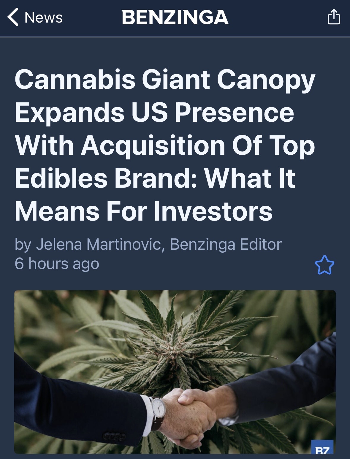 $Canopy Growth Corp (WEED.CA)$ $キャノピー・グロース (CGC.US)$