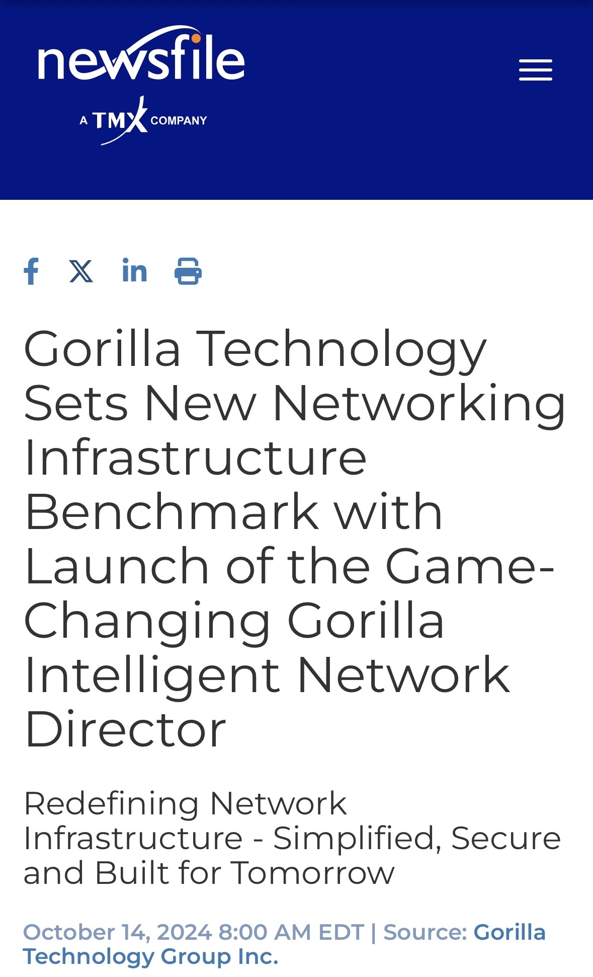 $Gorilla Technology (GRRR.US)$