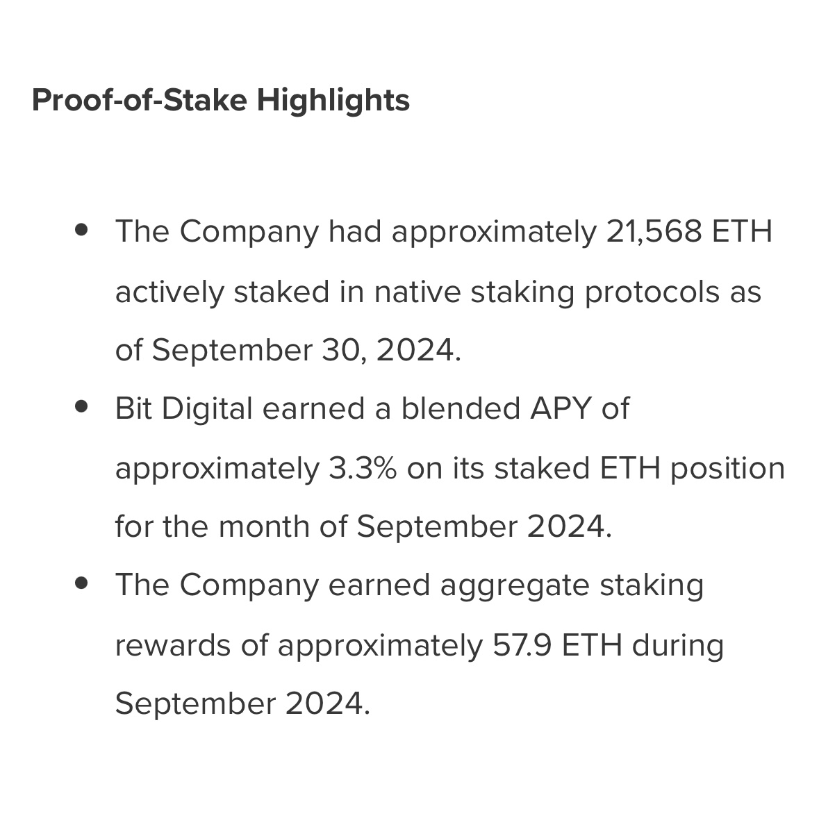 “Bit Digital, Inc. Announces Monthly Production Update for September 2024”