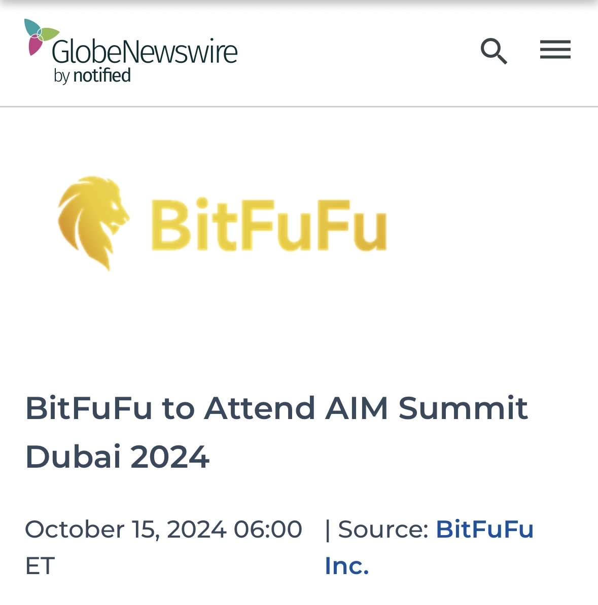 $BitFuFu (FUFU.US)$