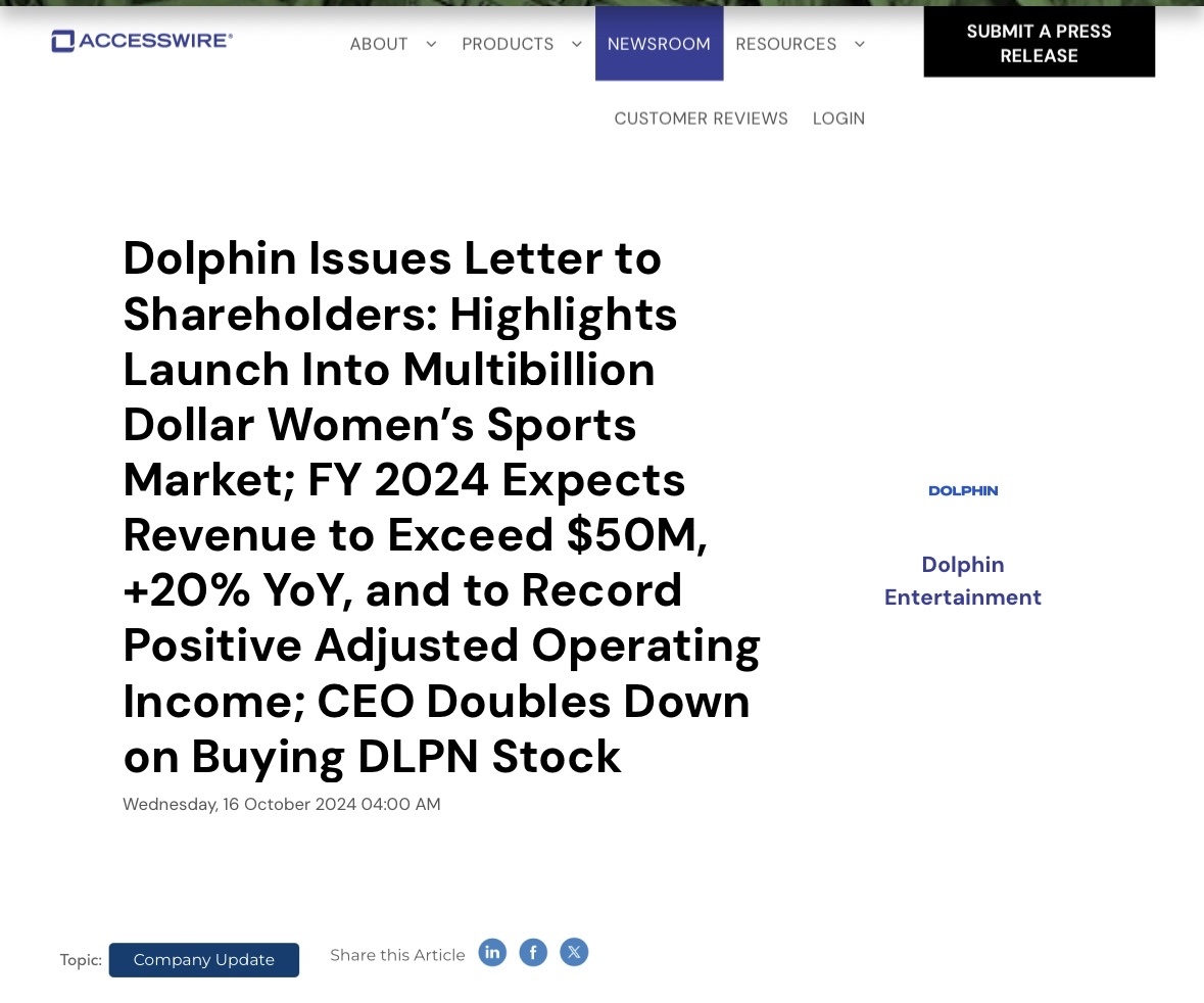 $Dolphin Entertainment (DLPN.US)$