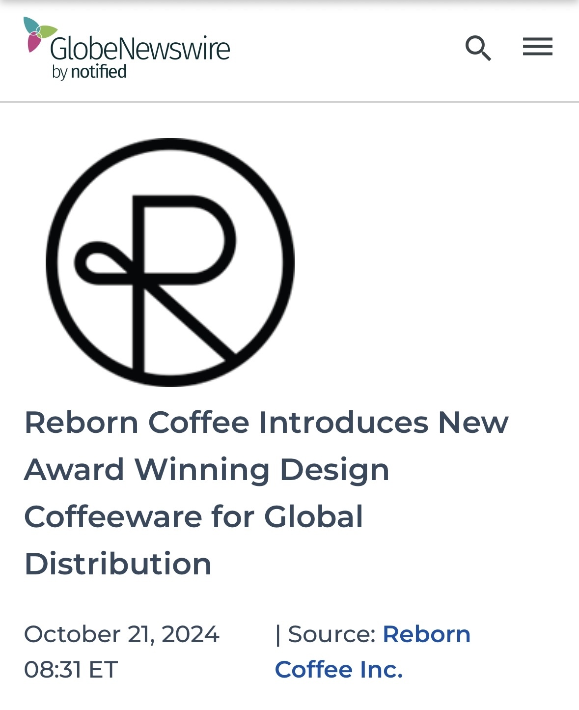 $Reborn Coffee (REBN.US)$