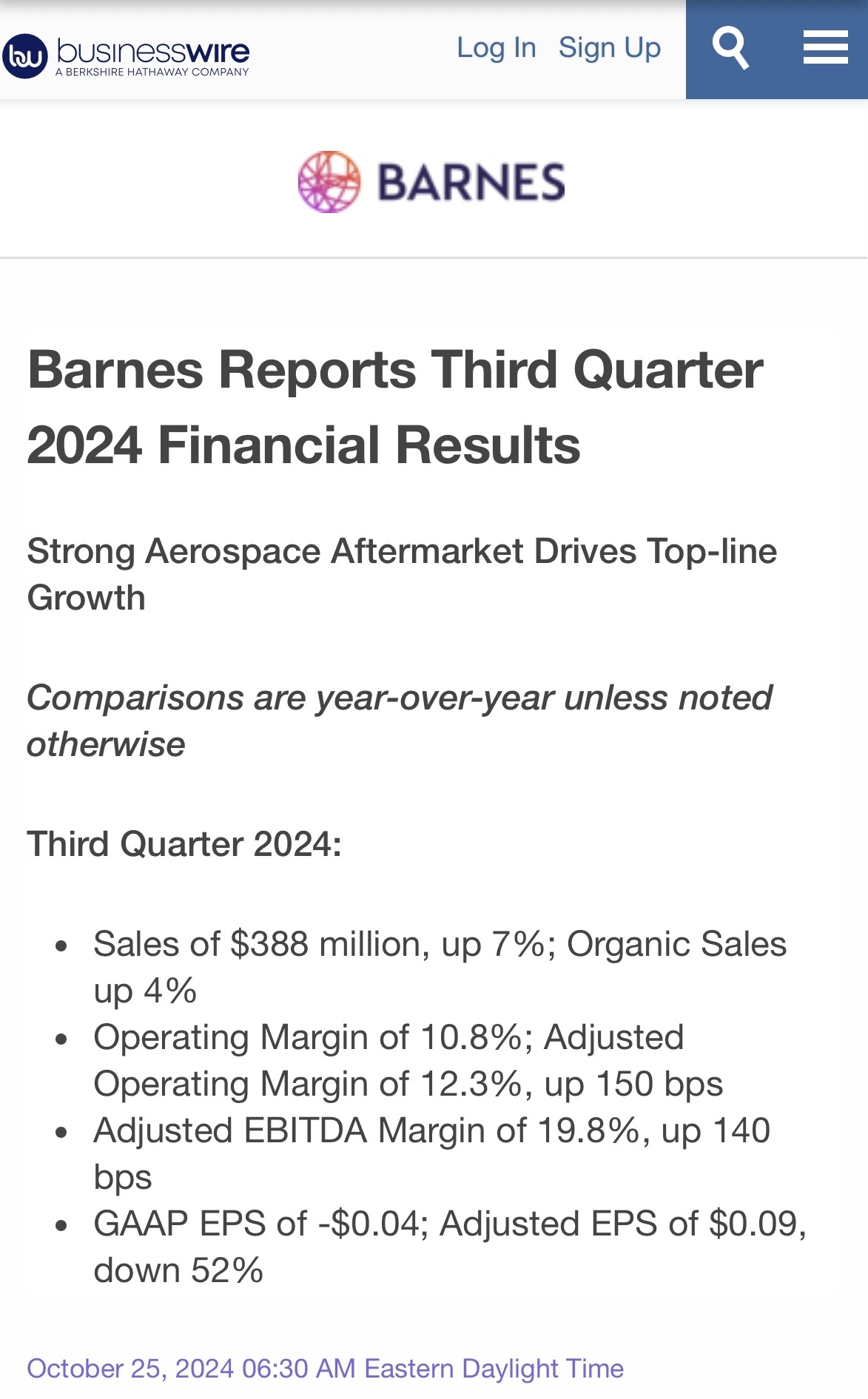 $Barnes Group (B.US)$