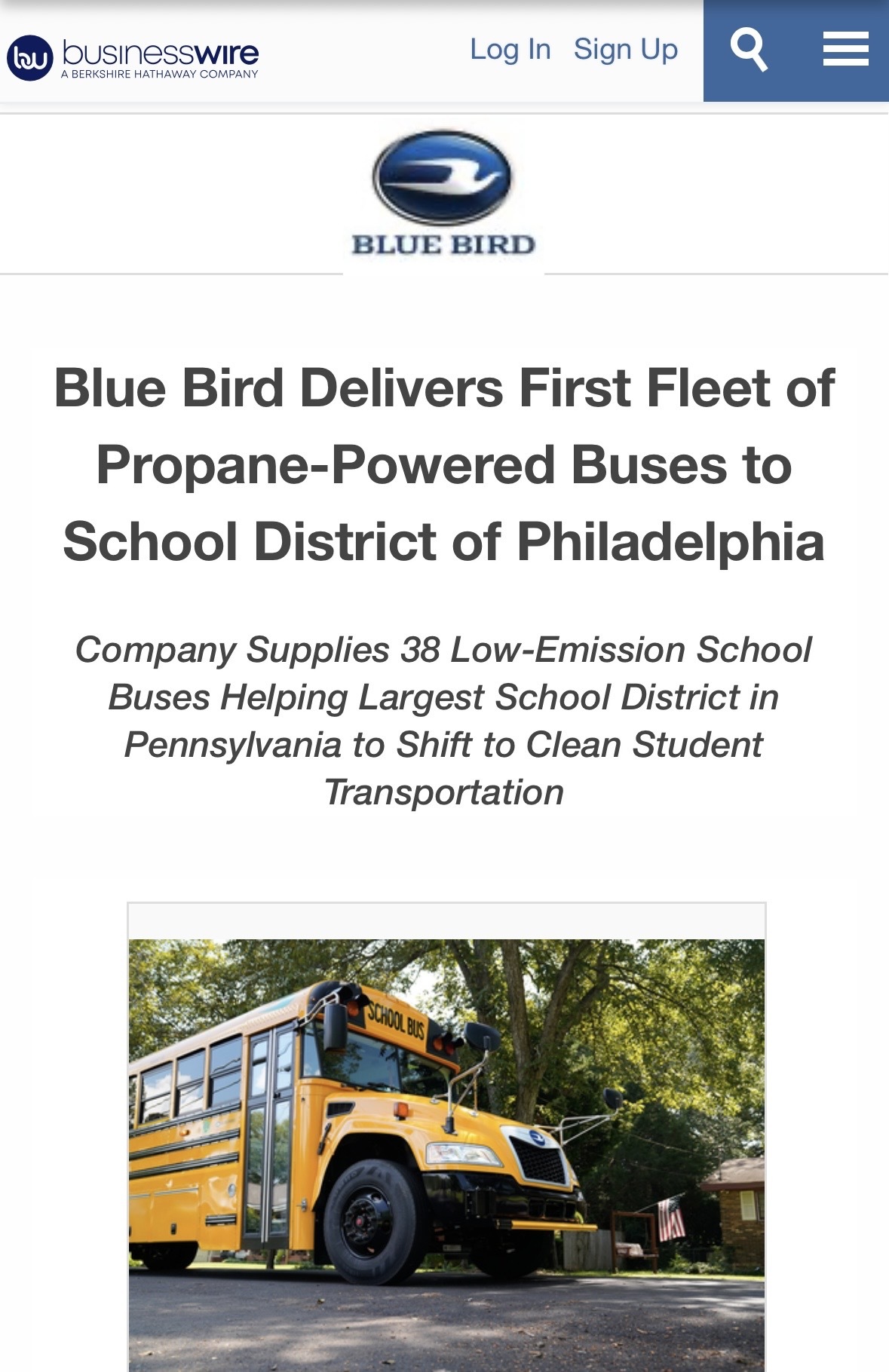 $Blue Bird (BLBD.US)$