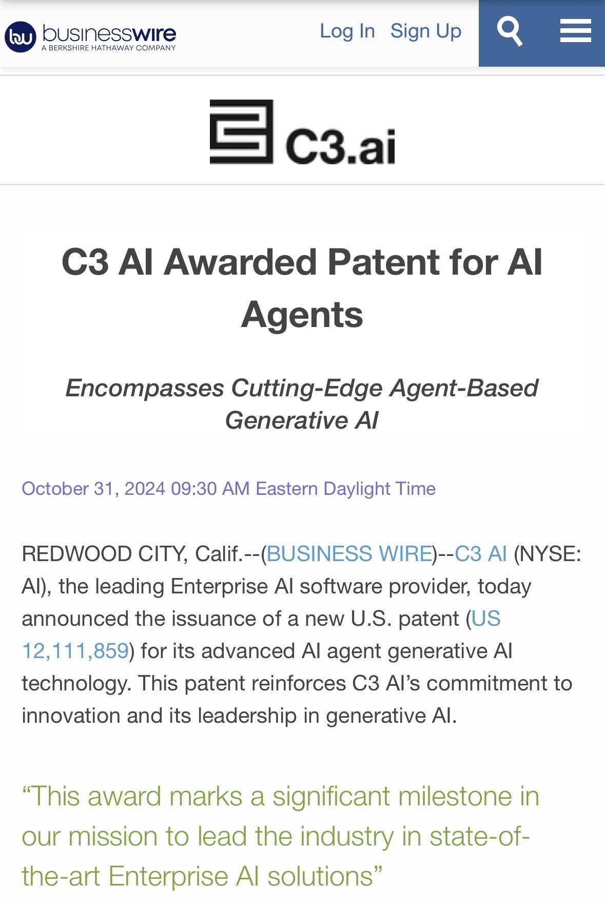 $C3.ai (AI.US)$