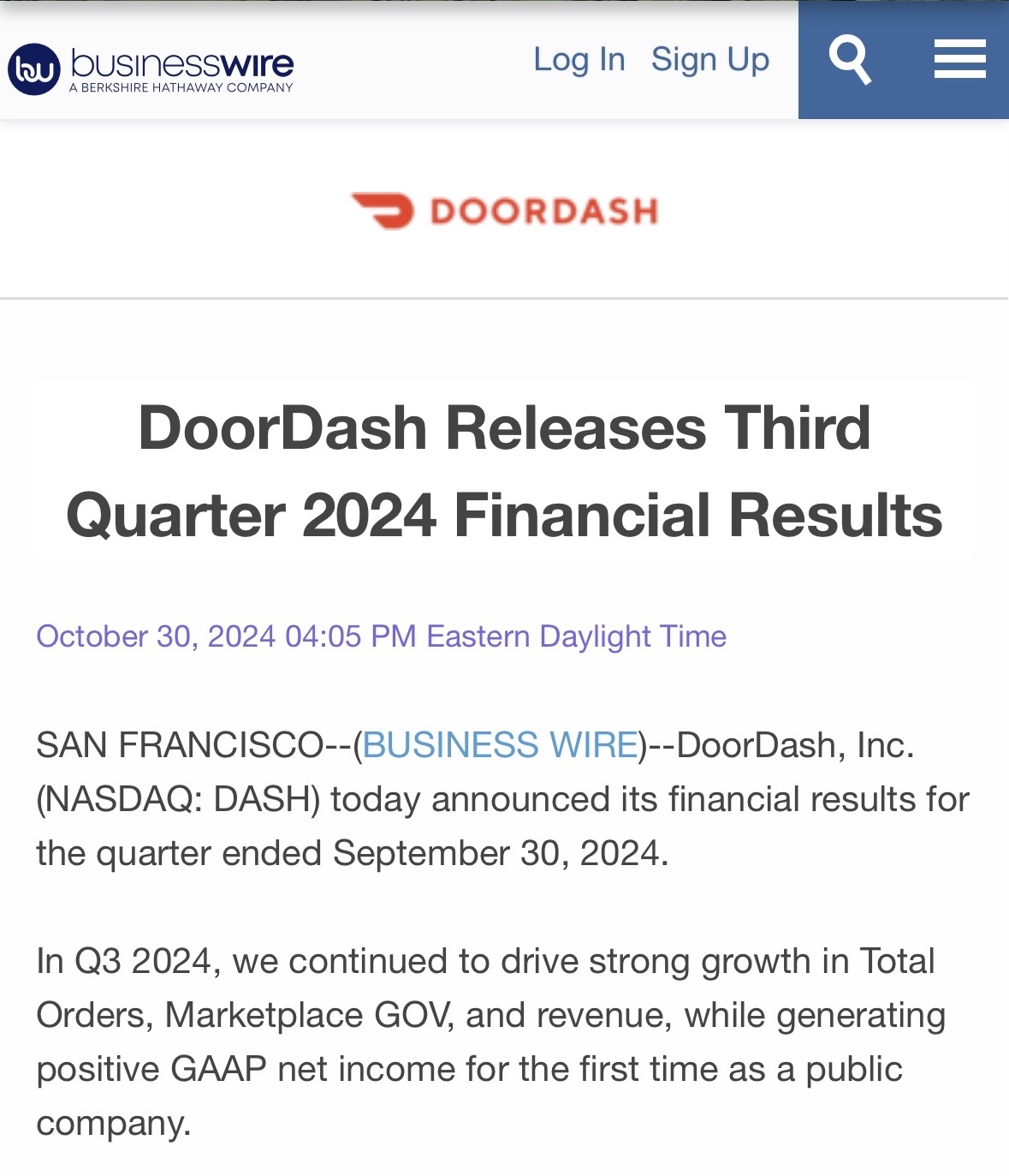 $DoorDash (DASH.US)$