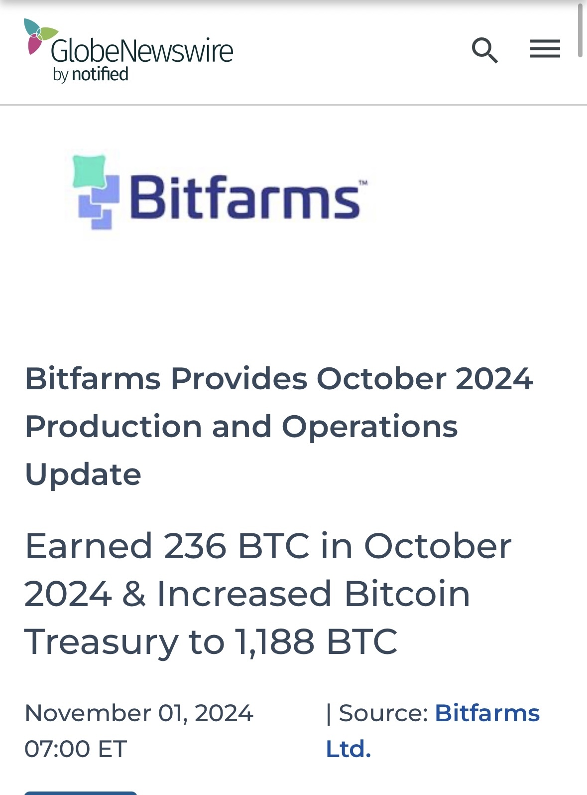 $Bitfarms (BITF.US)$