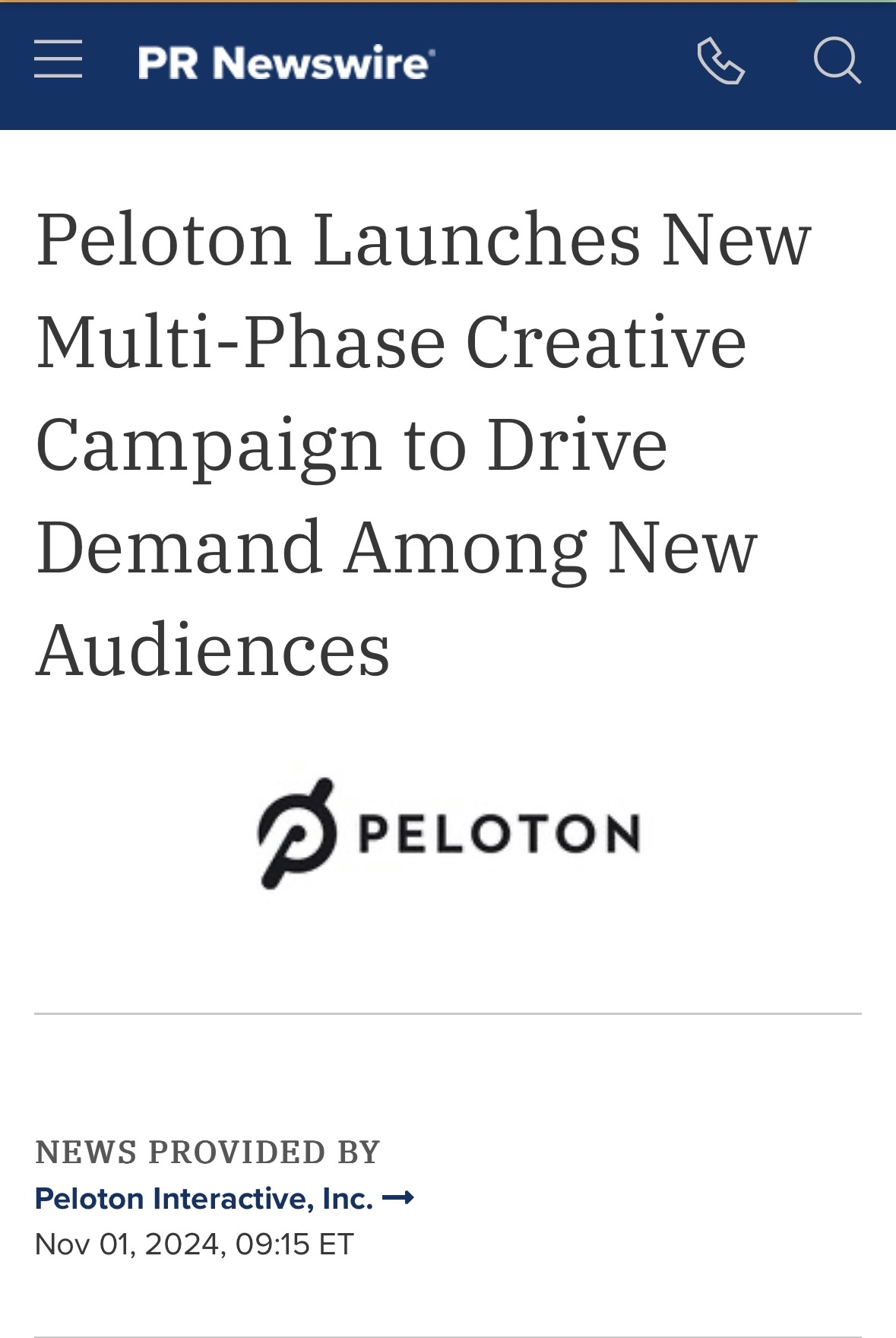 $Peloton Interactive (PTON.US)$