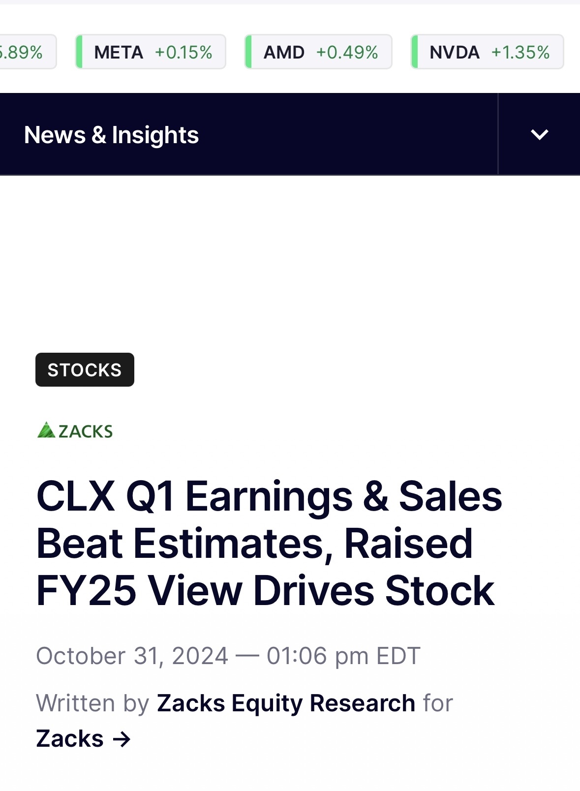 $Clorox (CLX.US)$