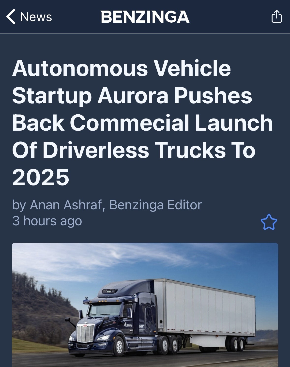 $Aurora Innovation (AUR.US)$