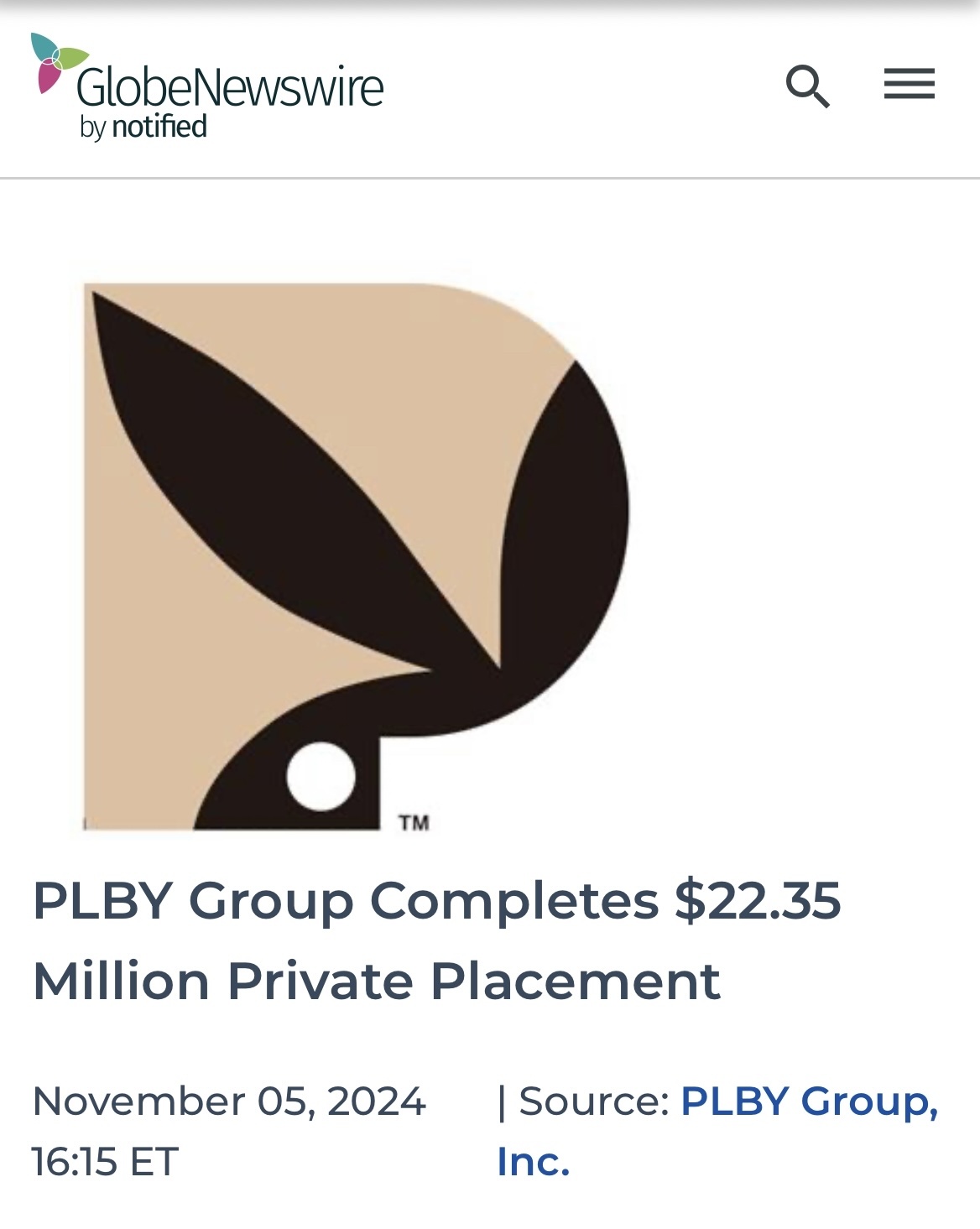 $PLBY Group (PLBY.US)$