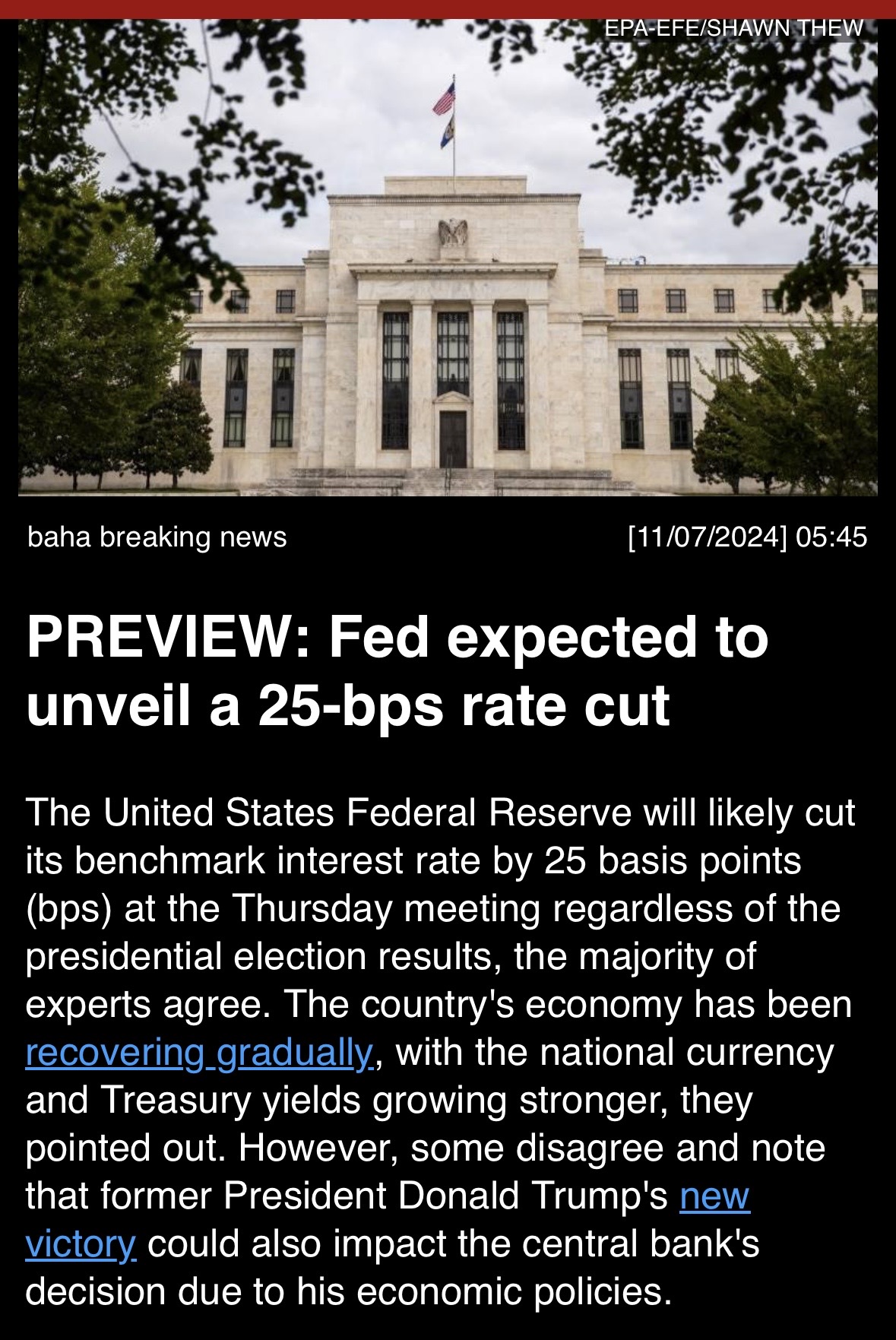 Preview: Fed expected to unveil a 25-bps rate cut. 💈