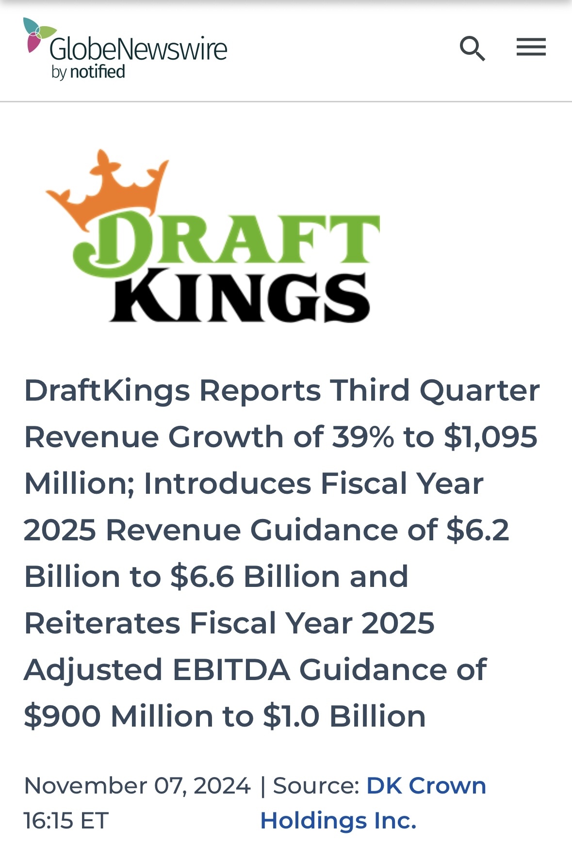 $DraftKings (DKNG.US)$