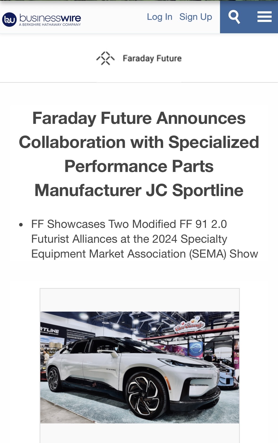 $Faraday Future Intelligent Electric Inc. (FFIE.US)$